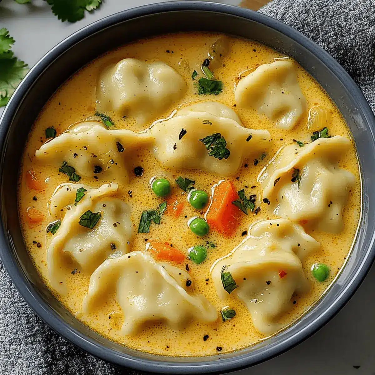 Curry Dumpling Soup