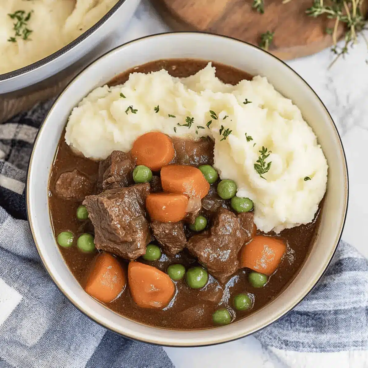 Irish Stew With Mashed Potatoes