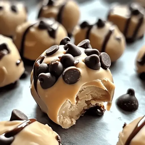 Greek Yogurt Peanut Butter Bites with Chocolate Chips