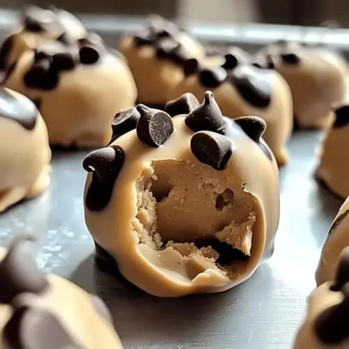 Greek Yogurt Peanut Butter Bites with Chocolate Chips
