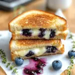 Crispy Blueberry Grilled Cheese