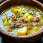 Hearty Irish Bacon, Cabbage, and Potato Soup