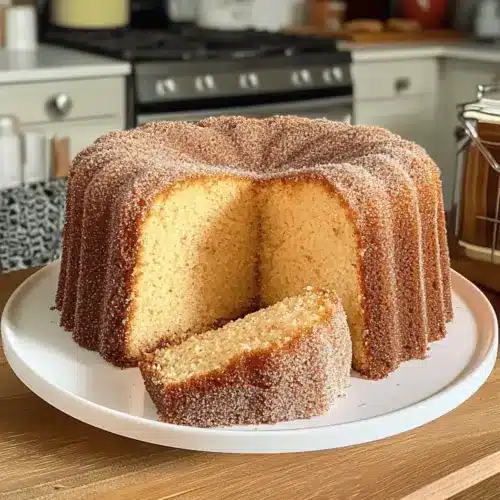 Mile High Apple Cider Donut Pound Cake