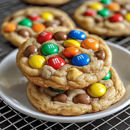 Soft & Chewy Peanut Butter M&M Cookies