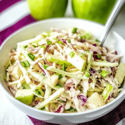 Sweet and Tangy Apple Coleslaw Salad