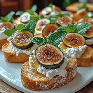 Fig & Honey Ricotta Crostini