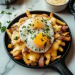 Breakfast Poutine with Hollandaise Sauce