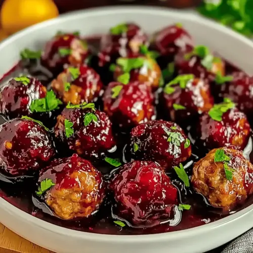 Christmas Cranberry Meatballs