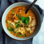 Coconut Curry Soup with Dumplings