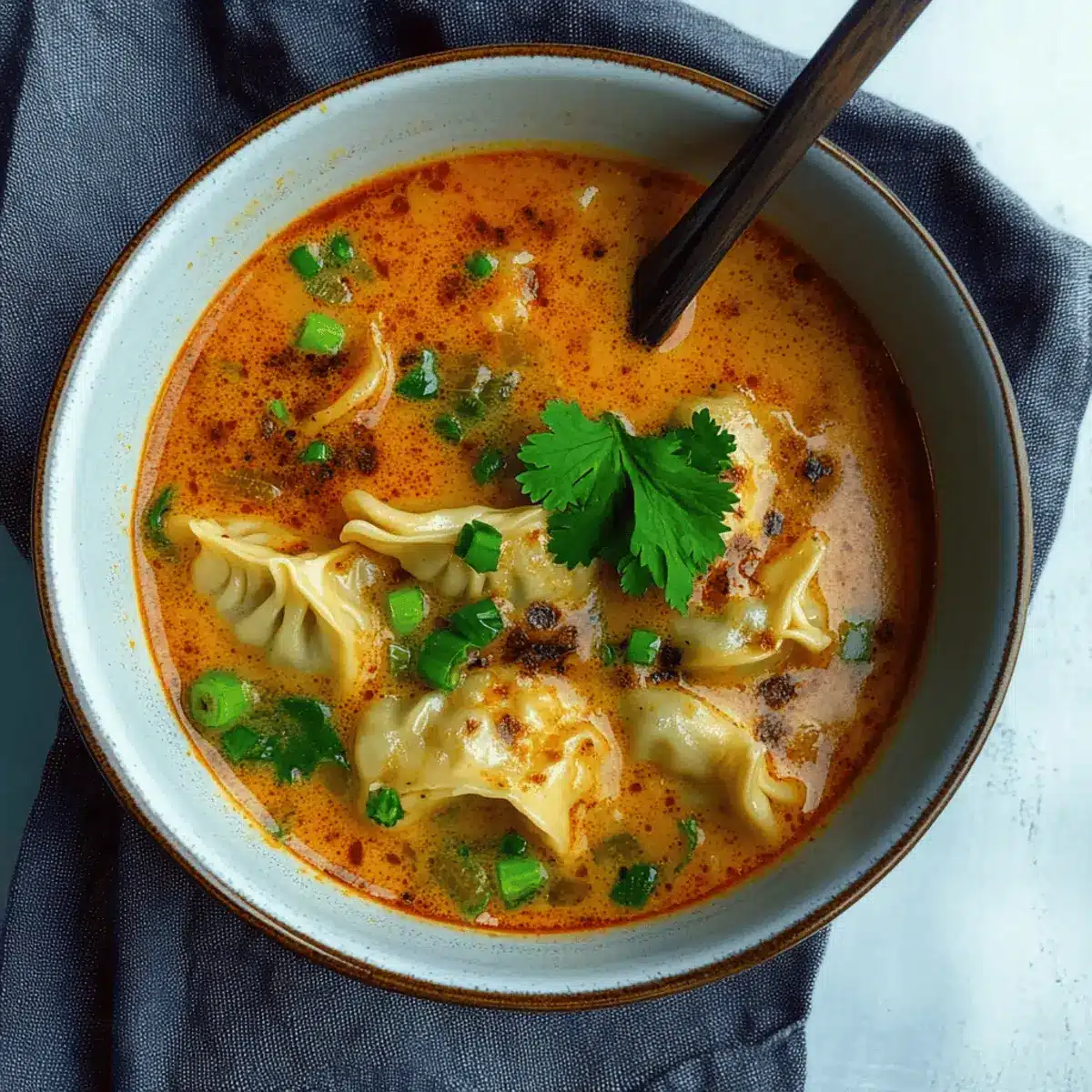 Coconut Curry Soup with Dumplings