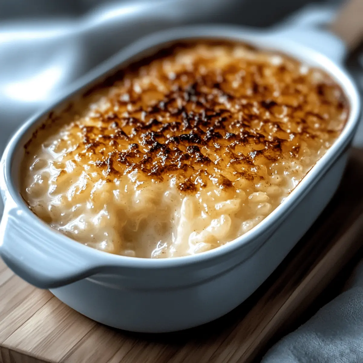 Condensed Milk Baked Rice Pudding