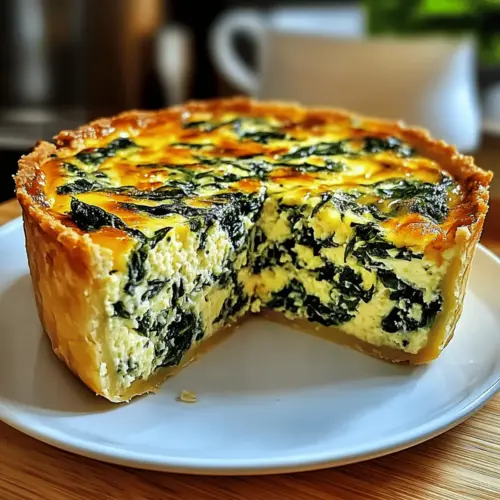 Cottage Cheese and Spinach Crustless Quiche