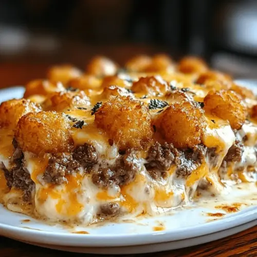 Creamy Beef Tater Tot Casserole