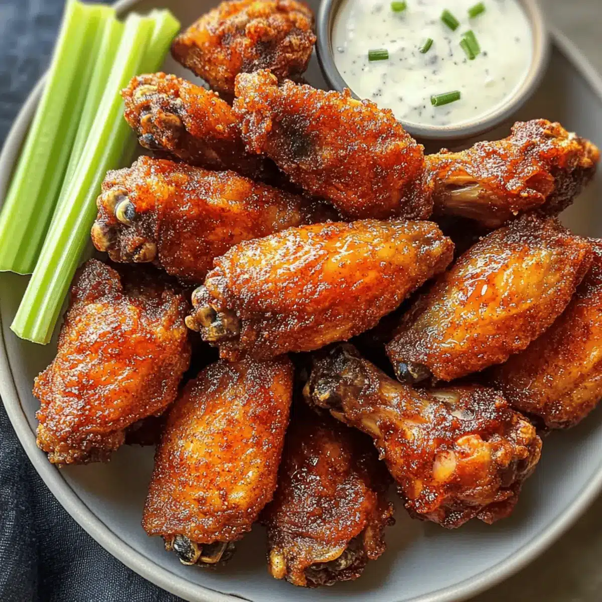 Crispy Dry Rub Chicken Wings