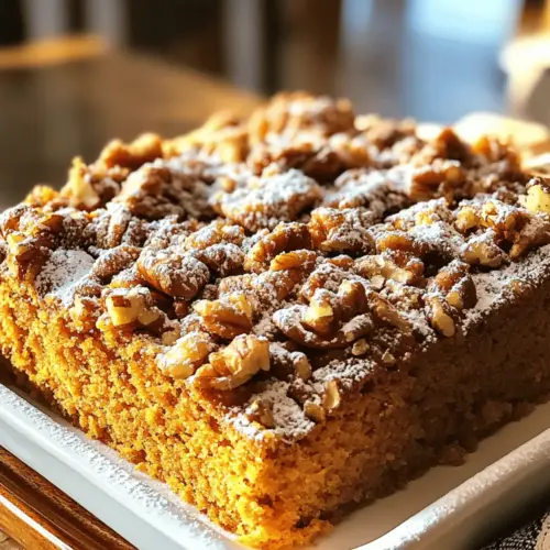 Pumpkin Pecan Streusel Coffee Cake
