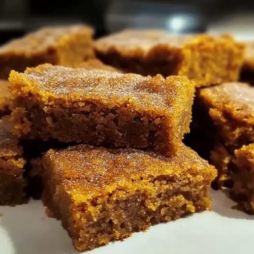 Pumpkin Snickerdoodle Blondies
