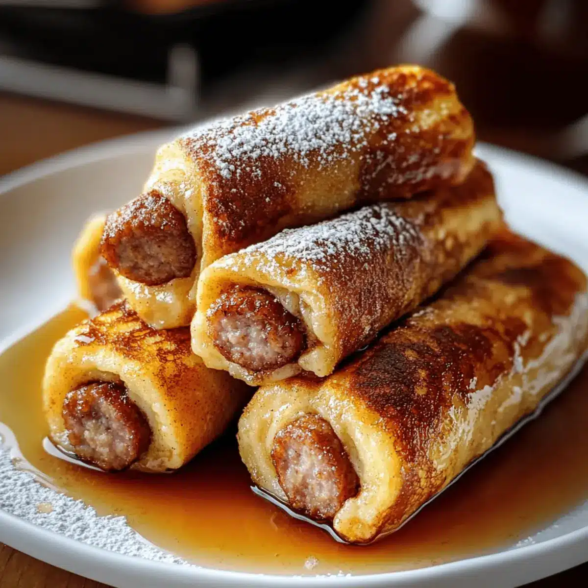 Sausage French Toast Roll-Ups