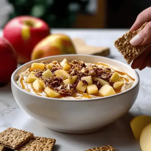 caramel apple cheesecake dip