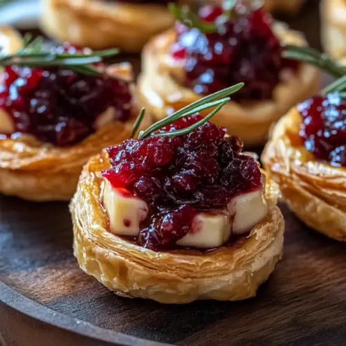 Baked Cranberry Brie Bites