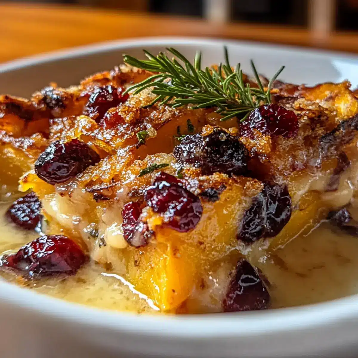 Sweet Potato & Cranberry Gratin