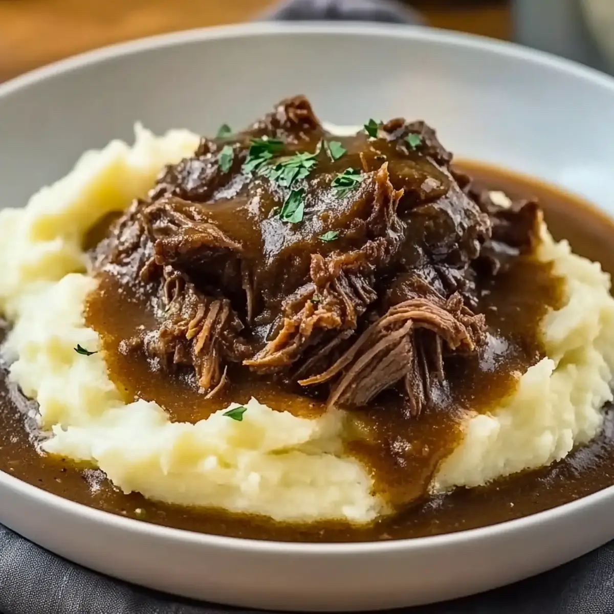 Comfort Slow Cooker Beef Manhattan
