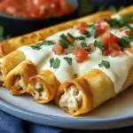 Baked Cream Cheese Chicken Taquitos