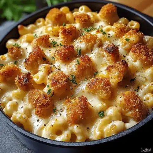 Creamy Honey Pepper Chicken Mac and Cheese