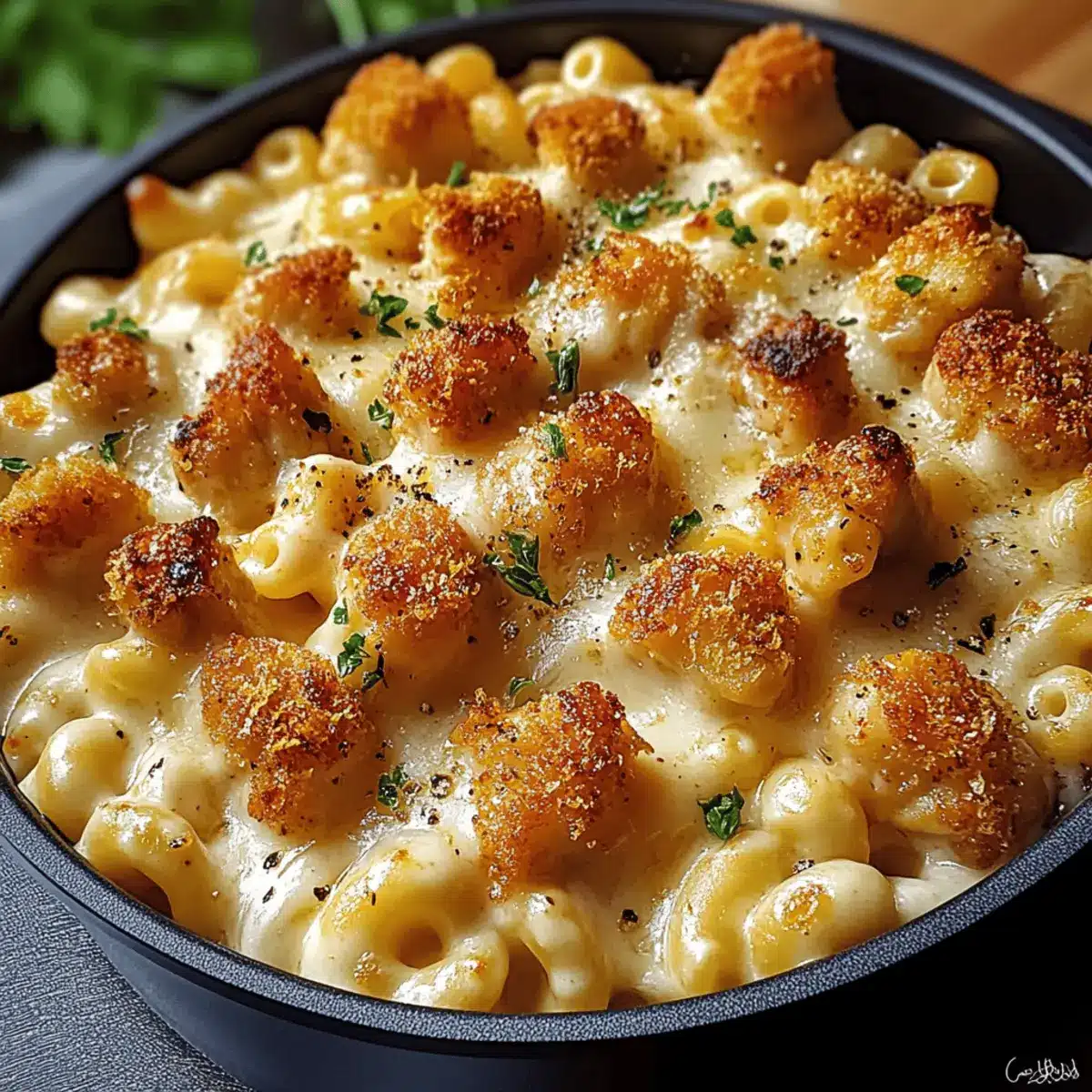 Creamy Honey Pepper Chicken Mac and Cheese