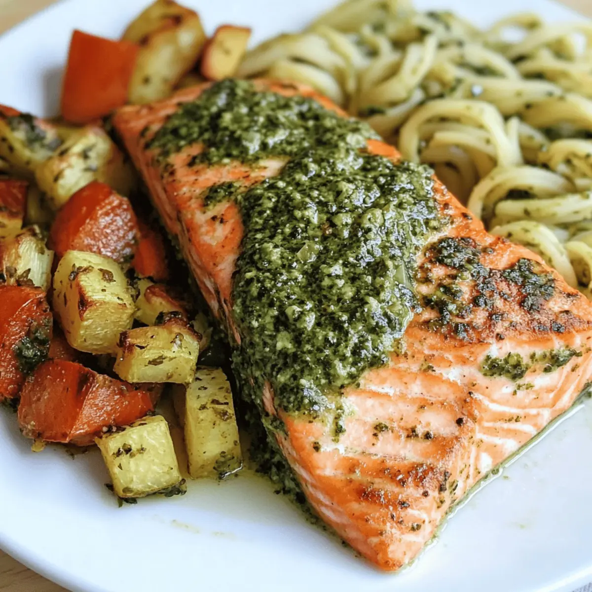 Pan-Seared Salmon With Pesto Butter