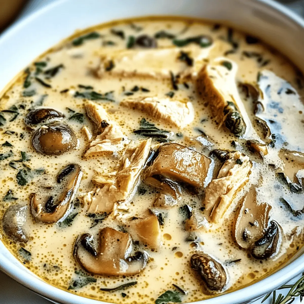 Rotisserie Chicken Mushroom Soup
