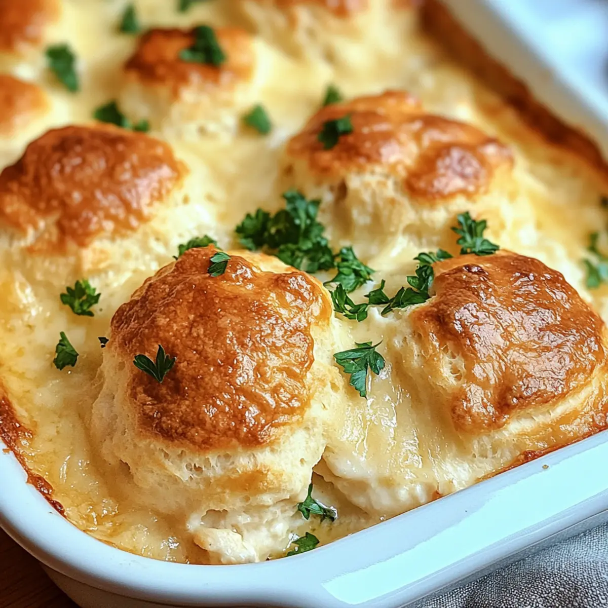 Cheddar Bay Chicken Cobbler