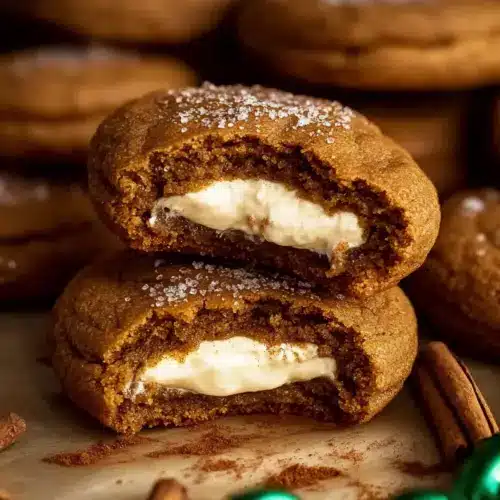 Gingerbread Cheesecake Cookies