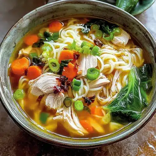 Ginger Garlic Chicken Noodle Soup