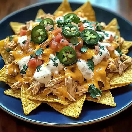 Crockpot Creamy Chicken Nachos