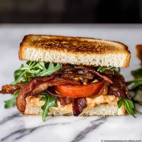 Bacon Sandwich with Caramelized Onions