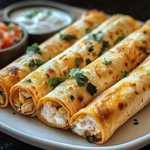 Crispy Chicken Taquitos