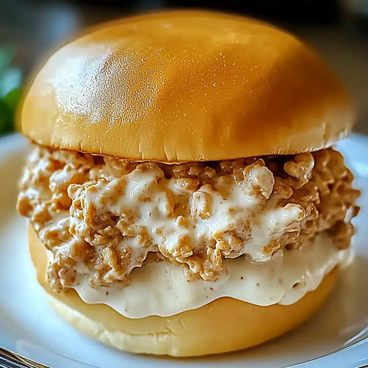 Creamy Chicken Alfredo Sloppy Joes