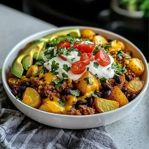 Loaded Potato Taco Bowl