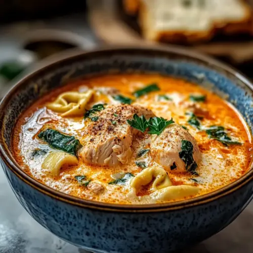 Crock Pot Creamy Chicken Parmesan Soup