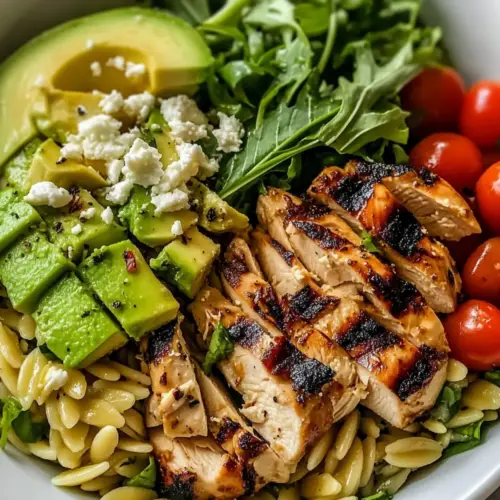 Grilled Chicken Orzo Salad