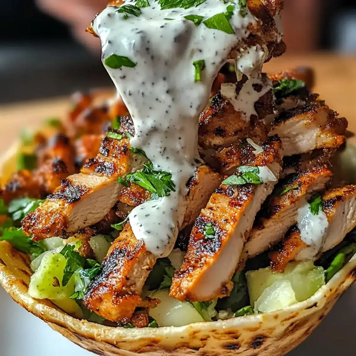 Chicken Shawarma with Garlic Sauce
