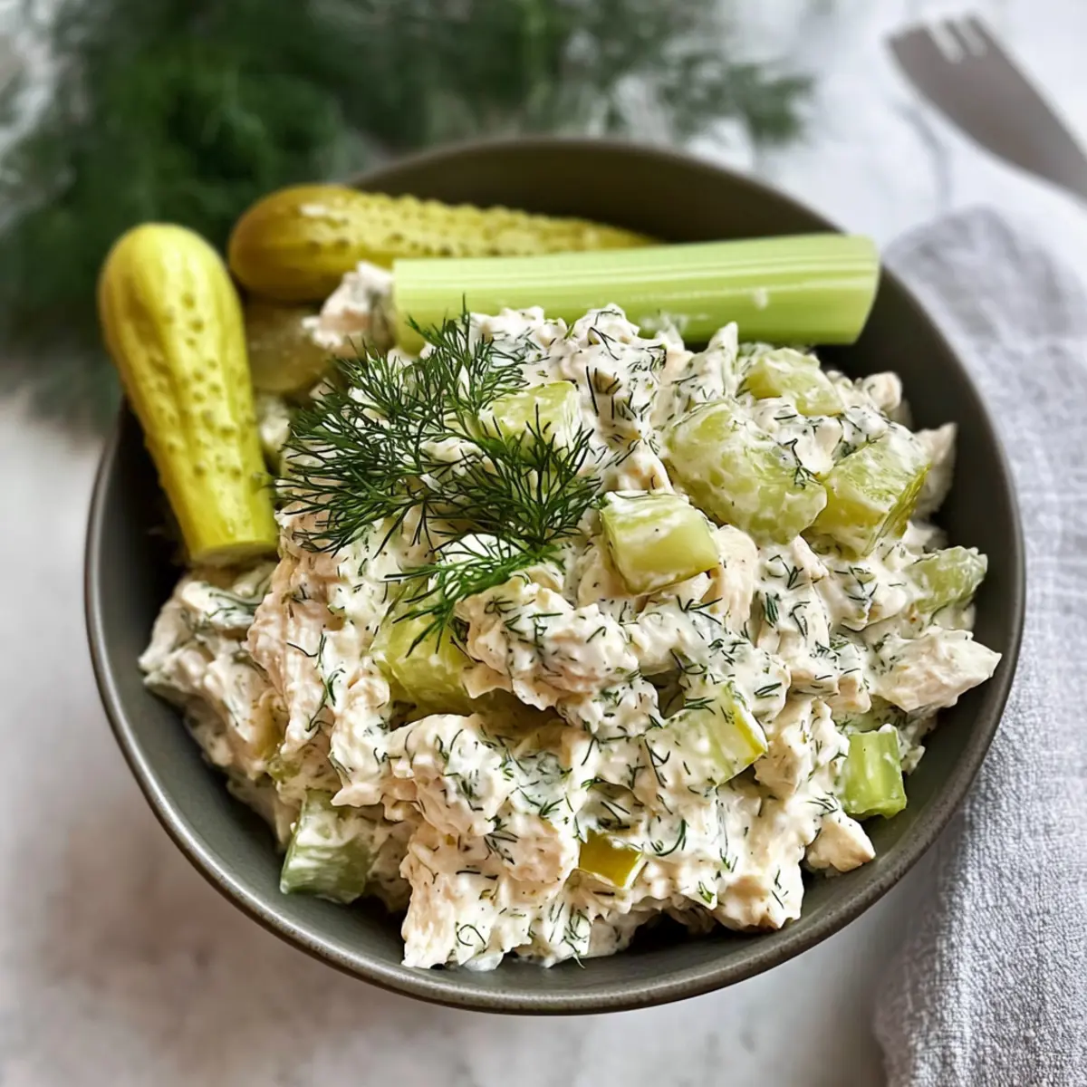 Dill Pickle Chicken Salad