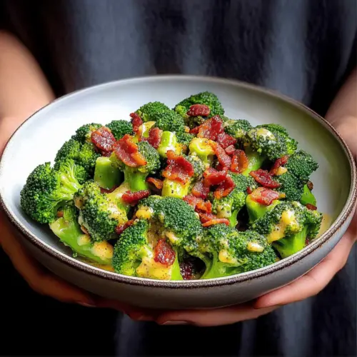 Broccoli With Garlic Sauce & Bacon
