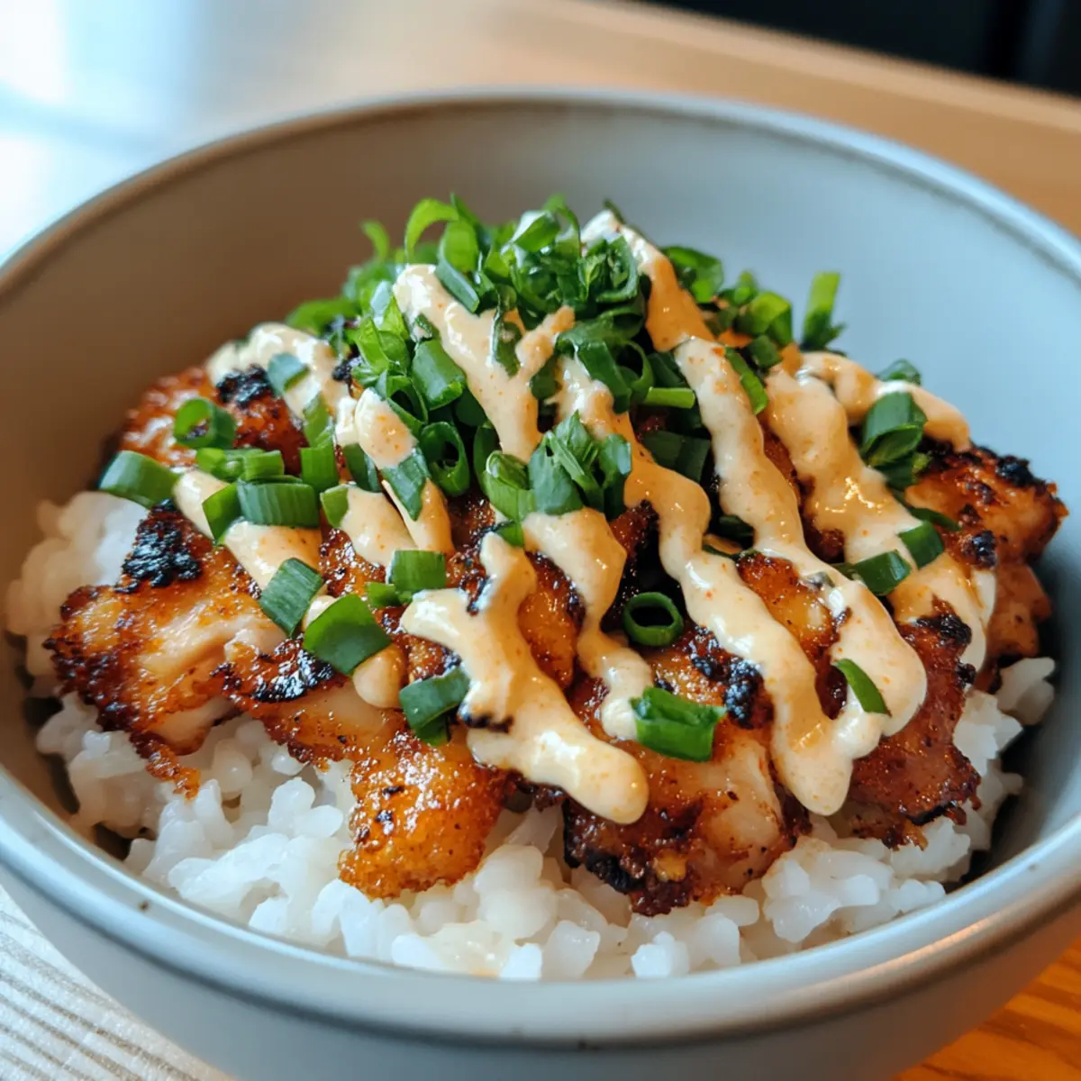 Crispy Cajun Chicken Rice Bowl