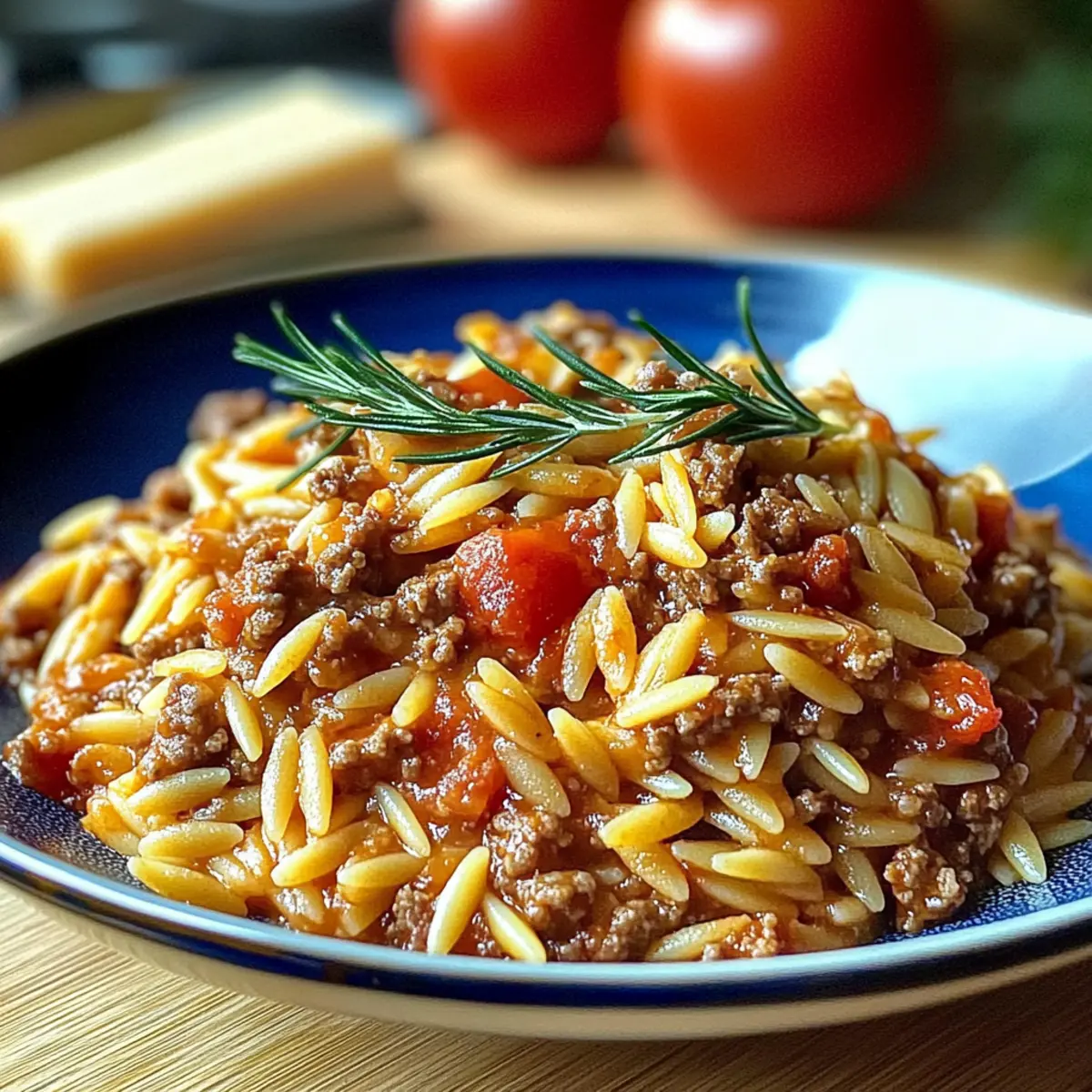 Ground Beef Orzo