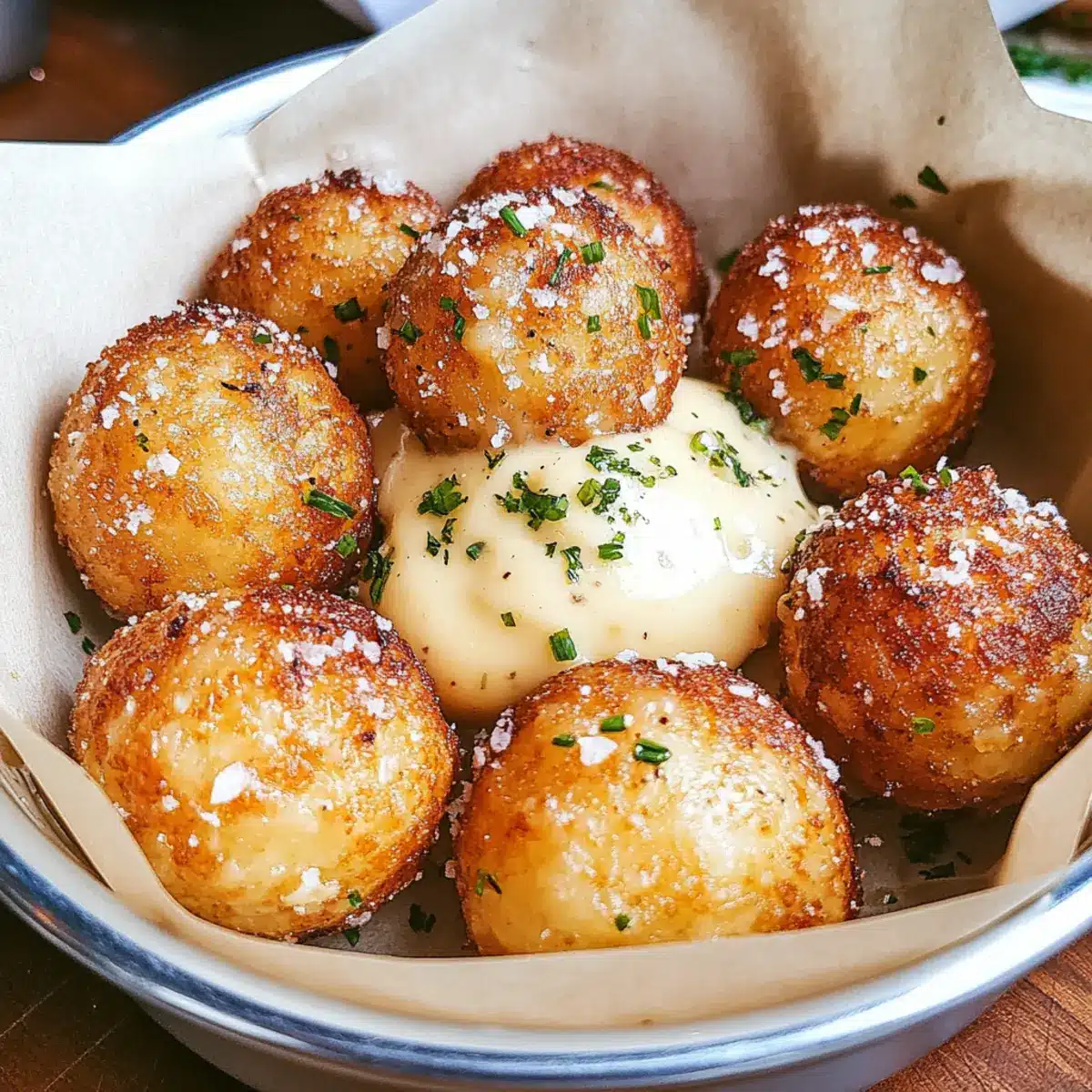 Parmesan Garlic Potato Balls