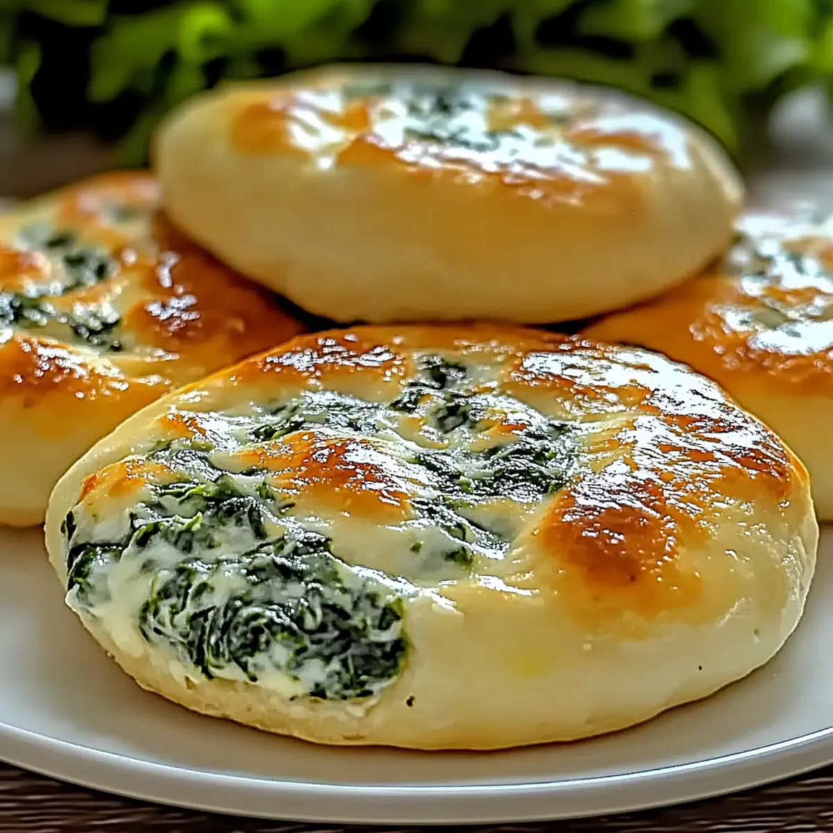 Spinach Cottage Cheese Flagels