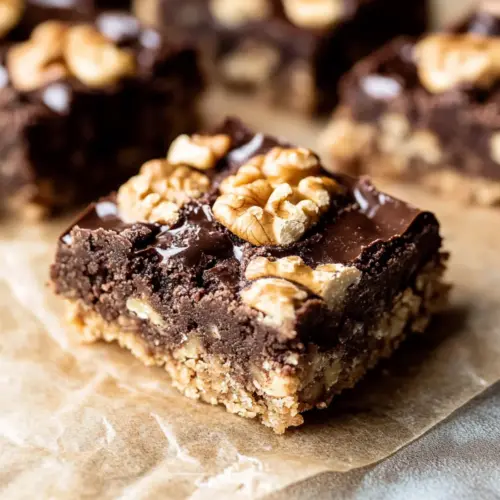 Classic Fudge Nut Bars