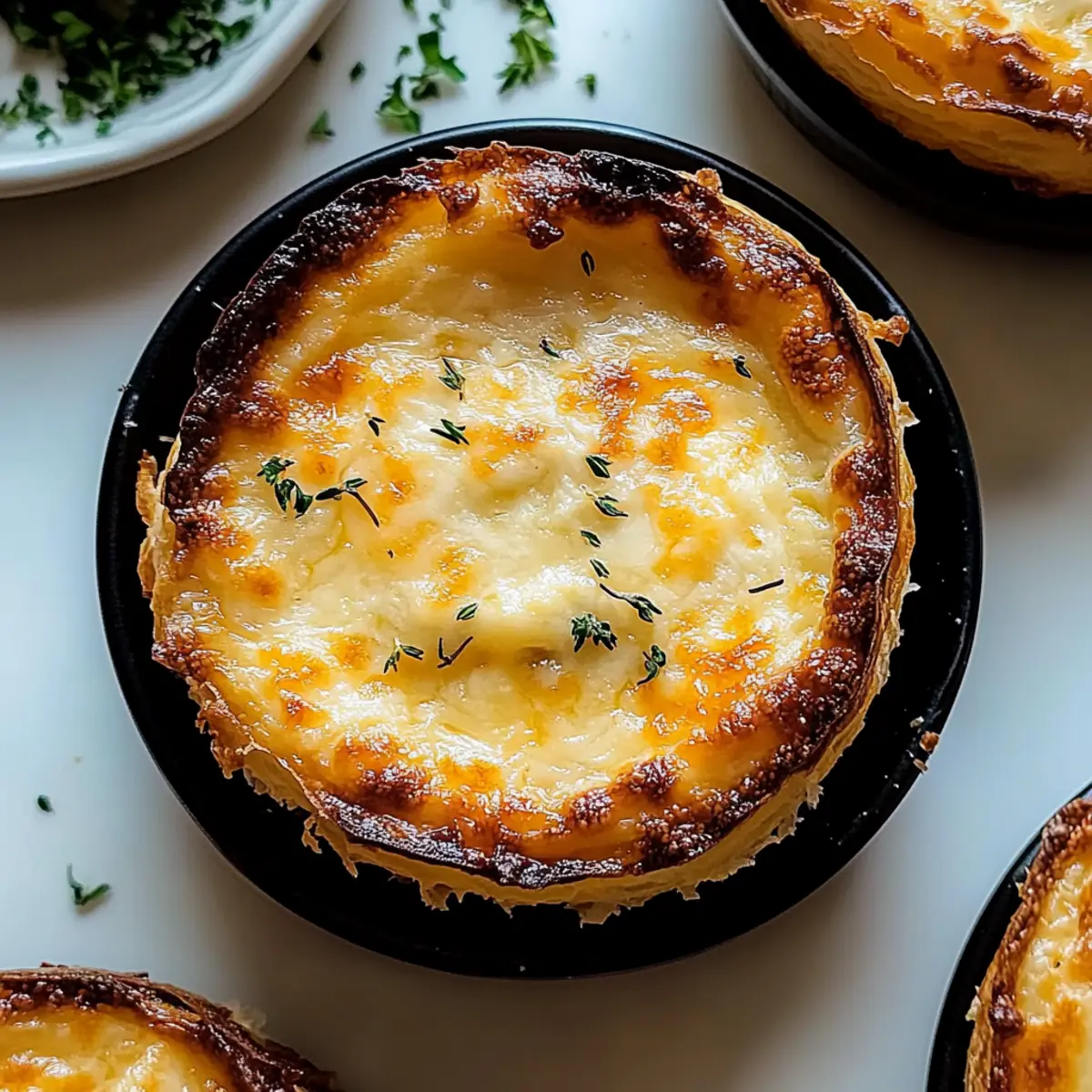 Cheesy Garlic Cruffin