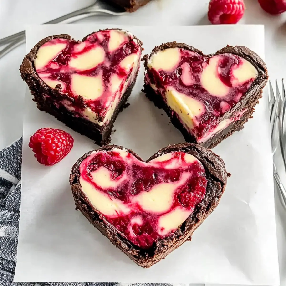 Heart Shaped Brownies